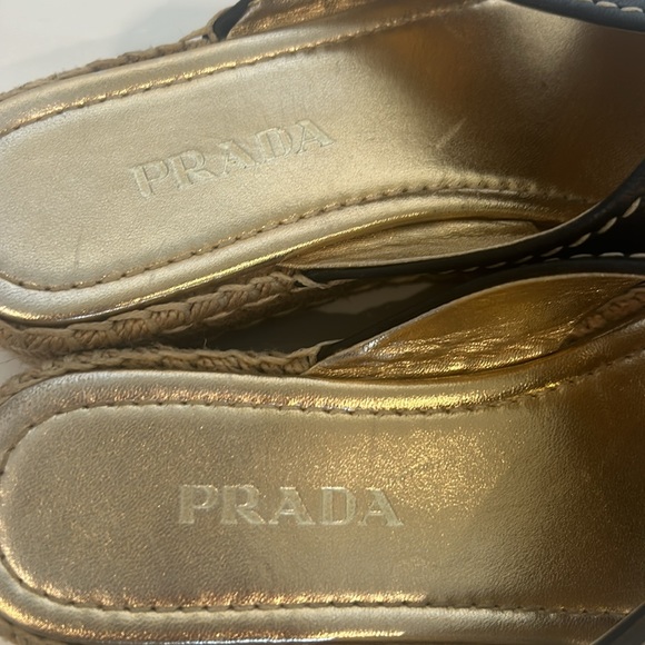 Prada Black Platform Slides - Picture 7 of 8